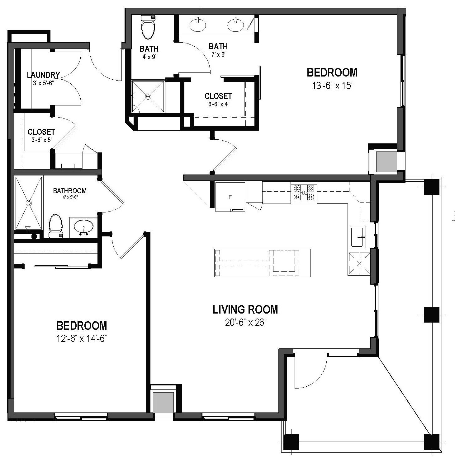 Riverside floor plan